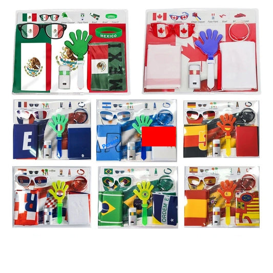 2026 Football National Commemorative Scarf Shawl Fan Equipment Mexico Brazil Argentina Fan Cheerleading Commemorative Surroundin